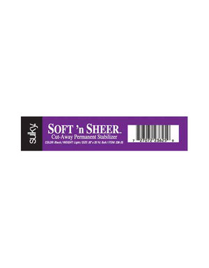 Sulky Sulky cut-away soft 'n sheer - black - 50cm x 23m (20″ x 25yd) bolt