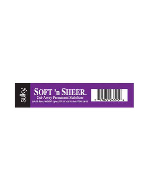 Sulky Sulky cut-away soft 'n sheer - black - 50cm x 23m (20″ x 25yd) bolt