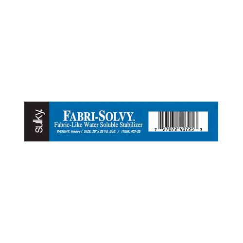 Sulky Sulky fabri-solvy - white - 50cm x 23m (20″ x 25yd) bolt