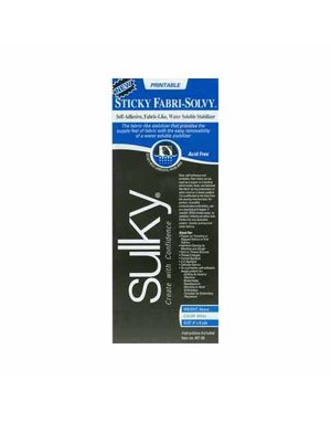 Sulky Rouleau Sulky sticky fabri-solvy - blanc - 20cm x 5.5m (8po x 6v.)
