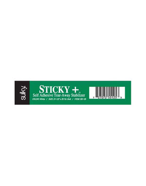 Sulky Sulky sticky + tear-away - white - 57cm x 23m (221⁄2″ x 25yd) bolt