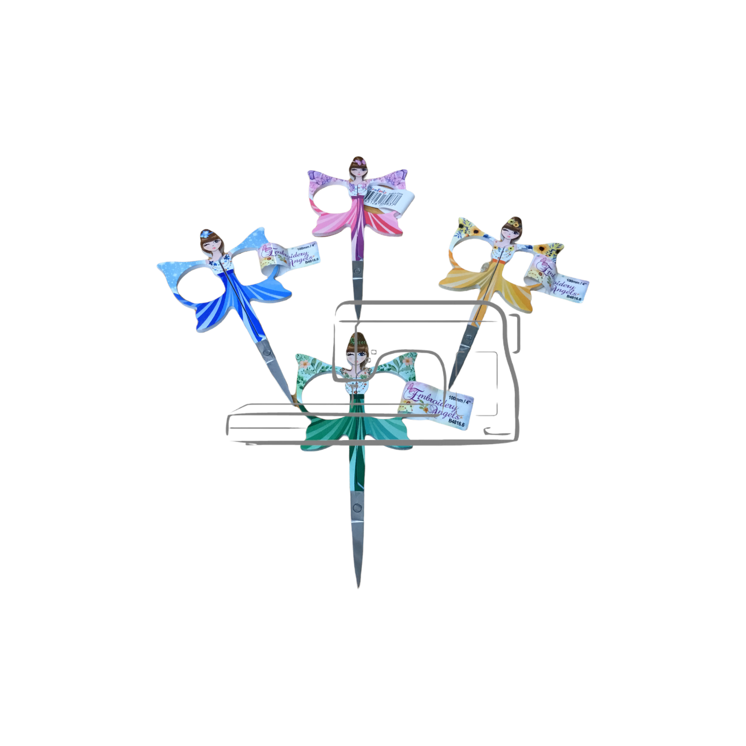 Baby Lock Scissors embroidery angel 4 po,