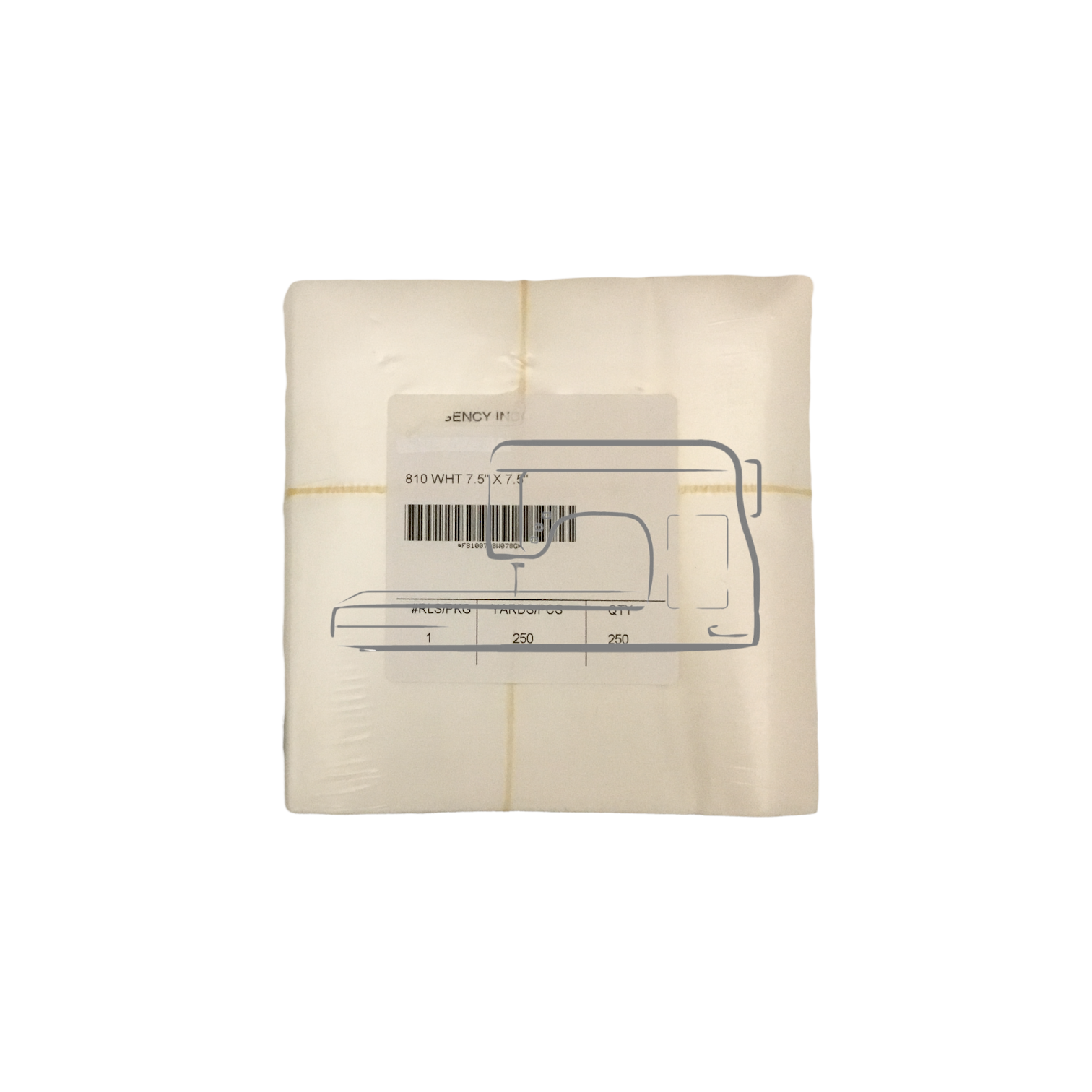 Générique Tear-Away léger blanc déchirable 7.5x7.5 (250 feuilles) entoilage maison