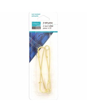 Unique Épingle à kilt Unique sewing - or - 75mm (3po) - 2mcx