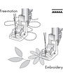 Pfaff PFAFF Pied broderie/Sensormatic Free-Motion Foot (Groupe J*, L)