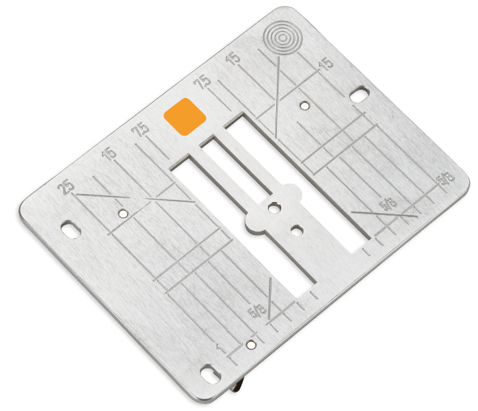 Bernina Bernina plaque d'aiguille pour point droit et pour l'outil Cutwork groupe D, Ea3+4, Eb3+4, Ec3