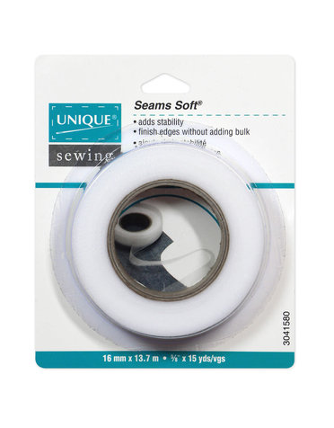 Unique Seams soft unique blanc - 16mm x 13,7 m (5/8 po x 15v)