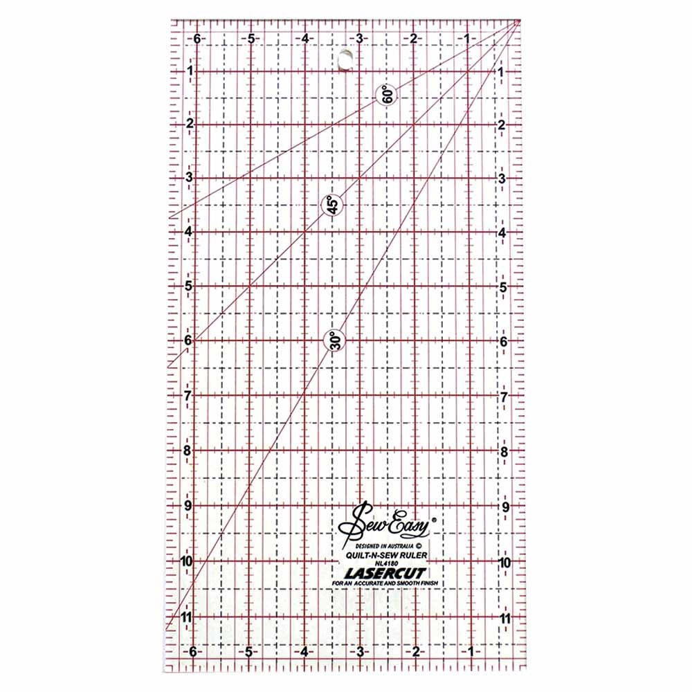 Sew Easy Sew easy quilting ruler - 12″ x 61⁄2″ (30.5 x 16.5cm)