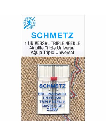 Schmetz Schmetz #1796 triple needle - 80/12 - 2.5mm - 1 count