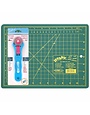 Unique Trousse de démarrage Unique quilting : tapis de coupe/couteau rotatif 28mm - 8pox 11po (20.3 x 27.9cm)