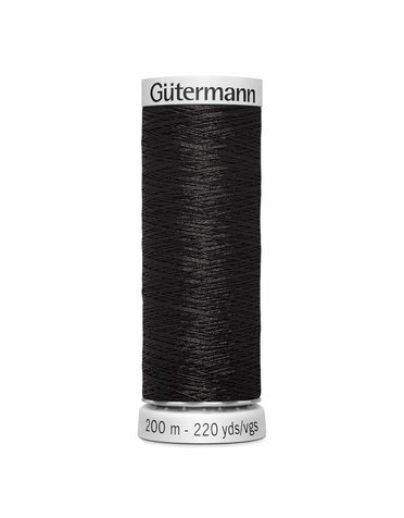 Gütermann Gütermann Dekor Metallic thread Black 200m