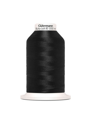 Gütermann DISC Fil Gütermann Bulky Lock Noir 80wt 1000m