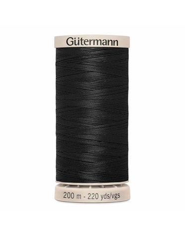 Gütermann Gütermann Hand Quilting thread Black 50wt 200m