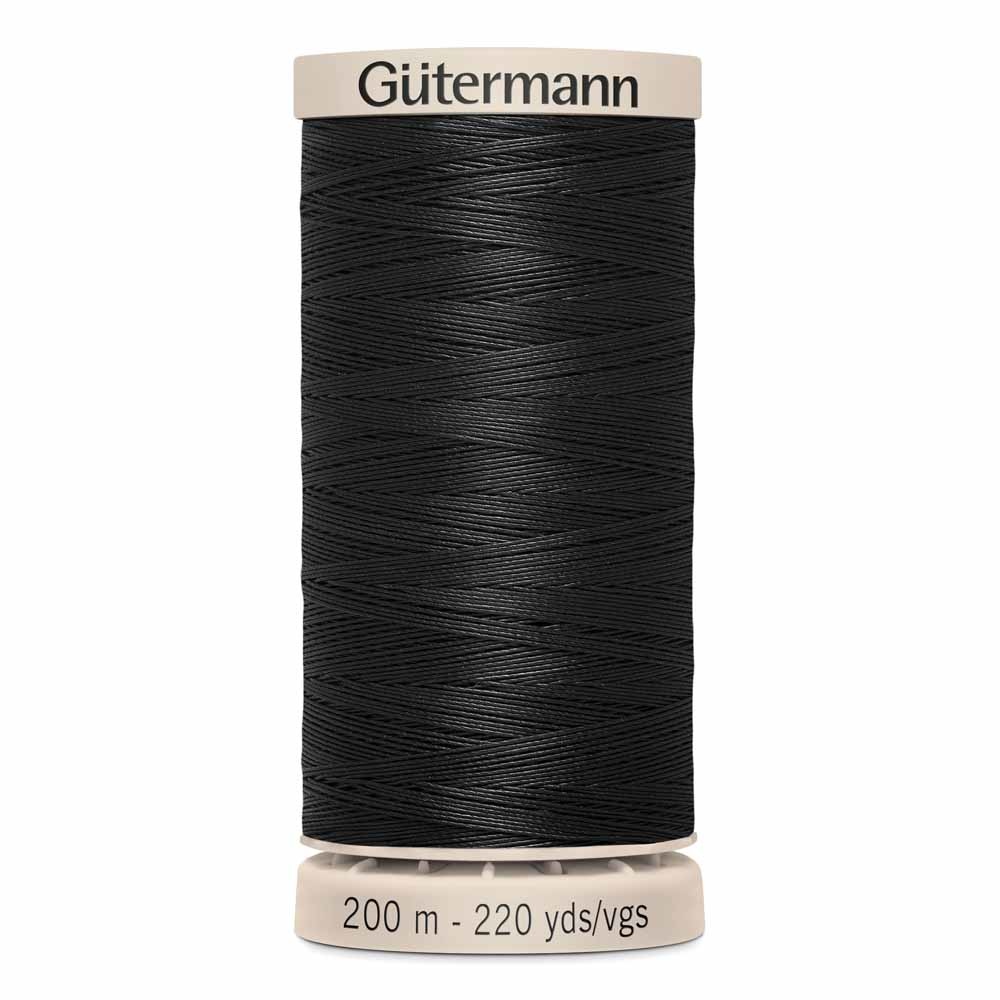 Gütermann Gütermann Hand Quilting thread Black 50wt 200m