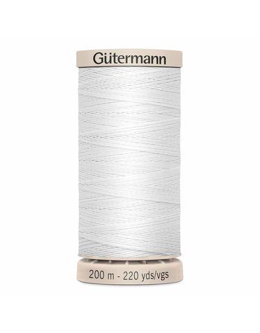 Gütermann Fil Gütermann pour piquage à la main Blanc 50wt 200m