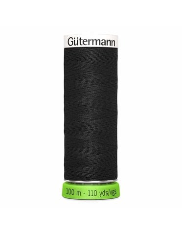 Gütermann Fil Gütermann tout usage 100% recyclé Noir 100m