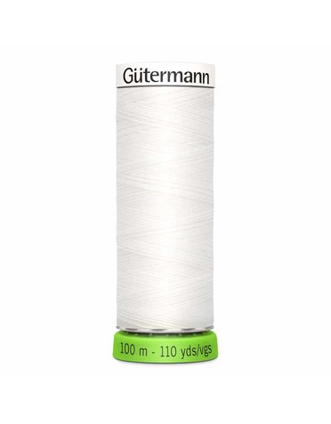Gütermann Fil Gütermann tout usage 100% recyclé blanc 100m