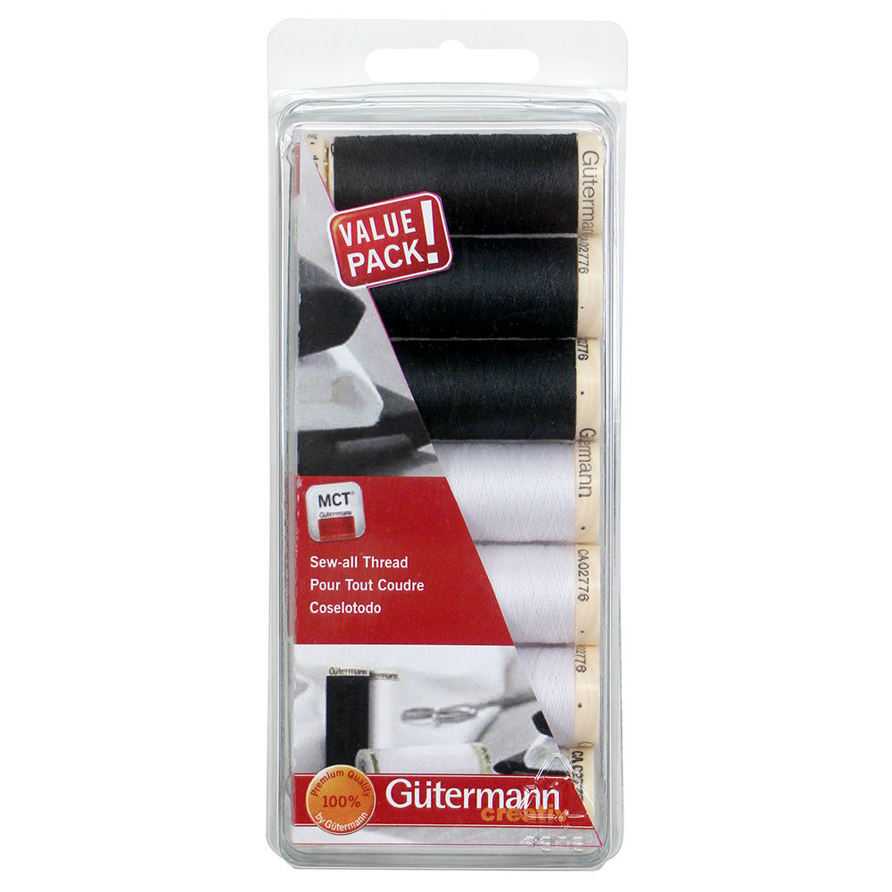 Gütermann Gütermann sew-all MCT Thread Pack black and white 100m (7 spools)