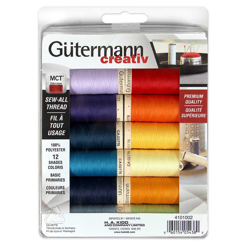 Gütermann Gütermann sew-all MCT Thread Pack primary colours 100m (12 spools)