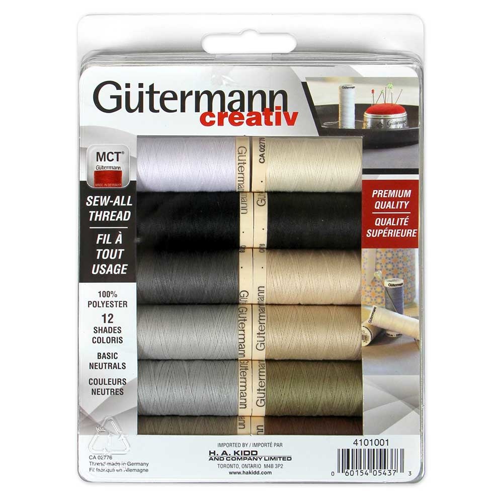 Gütermann Gütermann sew-all MCT Thread Pack neutral colours 100m (12 spools)