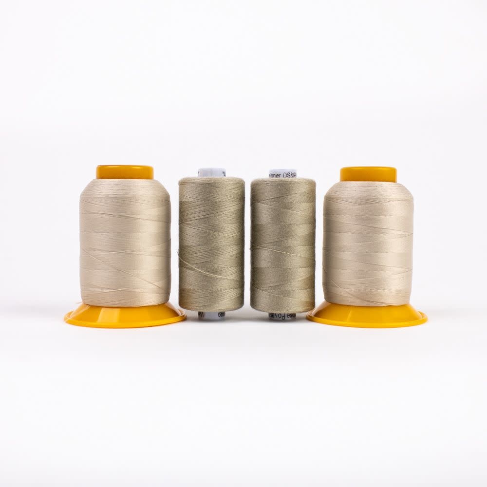 WonderFil Combo Serger Thread Pack beige 1000m (4 spools)