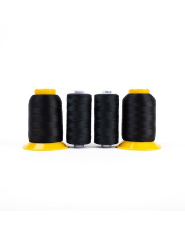 WonderFil Combo Serger Thread Pack black 1000m (4 spools)