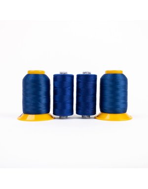 WonderFil Combo Serger Thread Pack blue 1000m (4 spools)