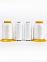 WonderFil Ensemble fils Combo Surjet blanc 1000m (4 Bobines)