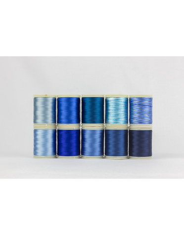 Wonderfil Splendor Harmony Blue Thread Pack 150 m (10 Bobbins)