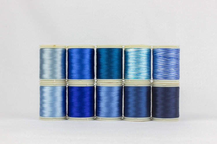 WonderFil Splendor Harmony blue Thread Pack 150m (10 spools)