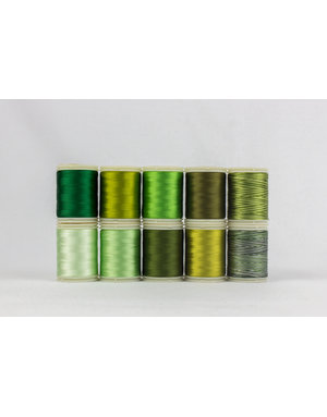 WonderFil Splendor Harmony green Thread Pack 150m (10 spools)