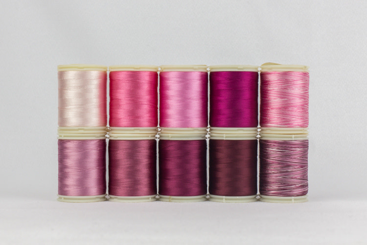 WonderFil Splendor Harmony pink Thread Pack 150m (10 spools)