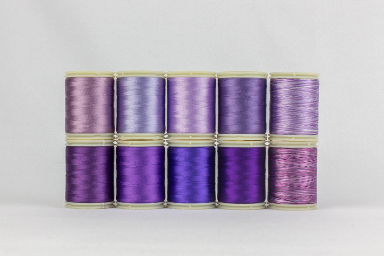 WonderFil Splendor Harmony purple Thread Pack 150m (10 spools)
