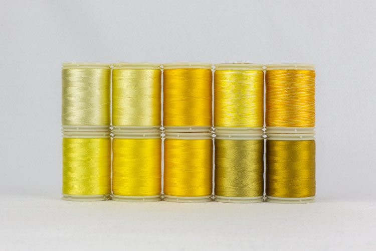 WonderFil Splendor Harmony yellow Thread Pack 150m (10 spools)