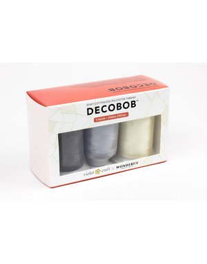 WonderFil DecoBob Decobob Thread Pack Neutral colours 2000m (3 spools)