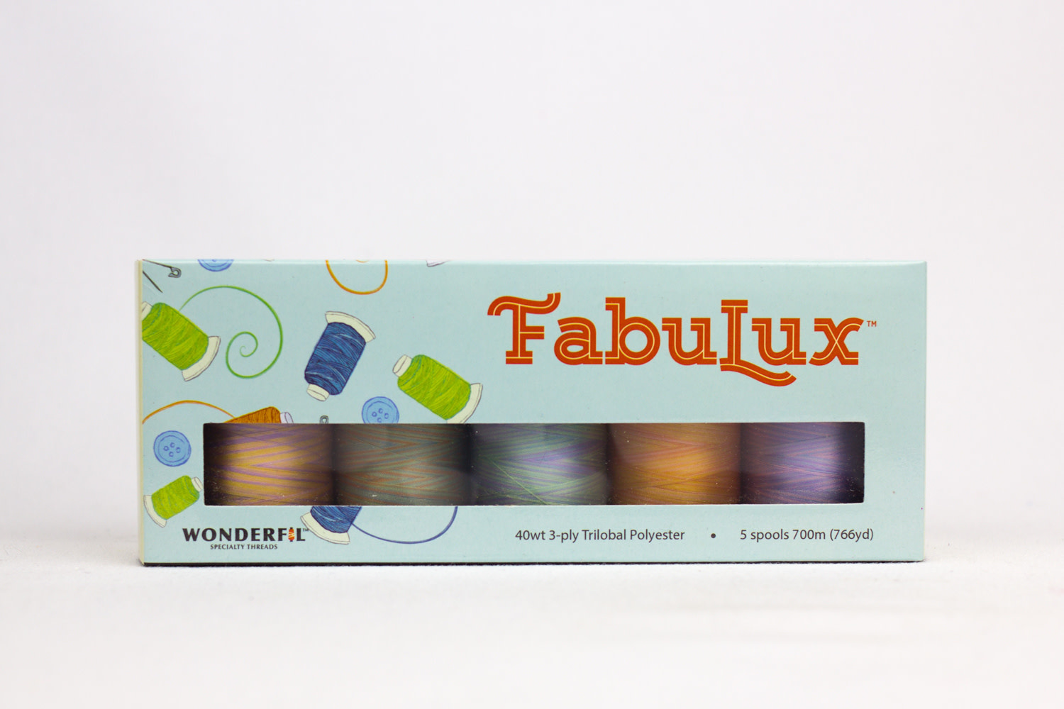 WonderFil FabuLux Fabulux Thread Pack 01 700m (5 spools)