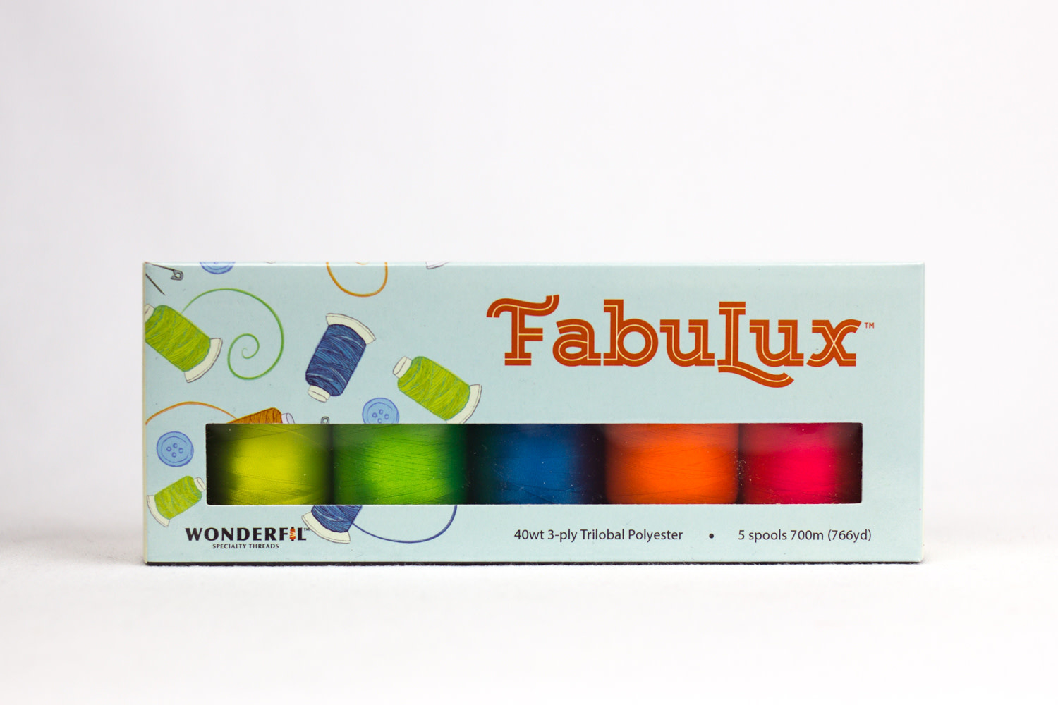 WonderFil FabuLux Fabulux Thread Pack 02 700m (5 spools)