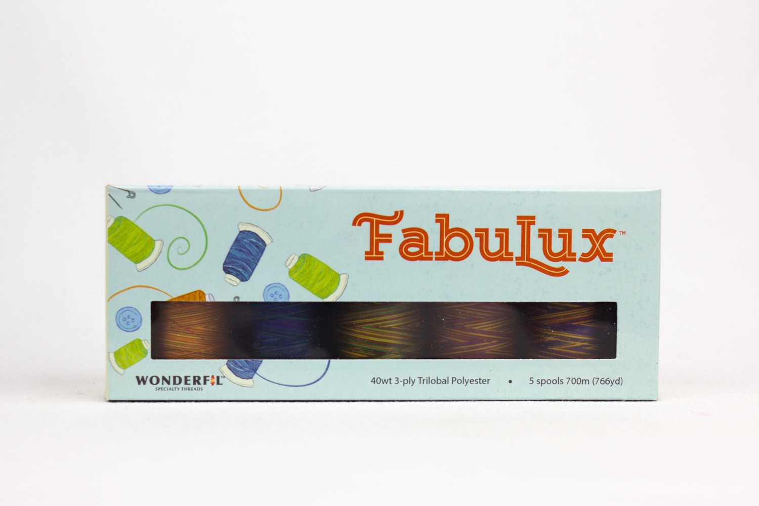 WonderFil FabuLux Fabulux Thread Pack 07 7000 m (5 Bobbins)