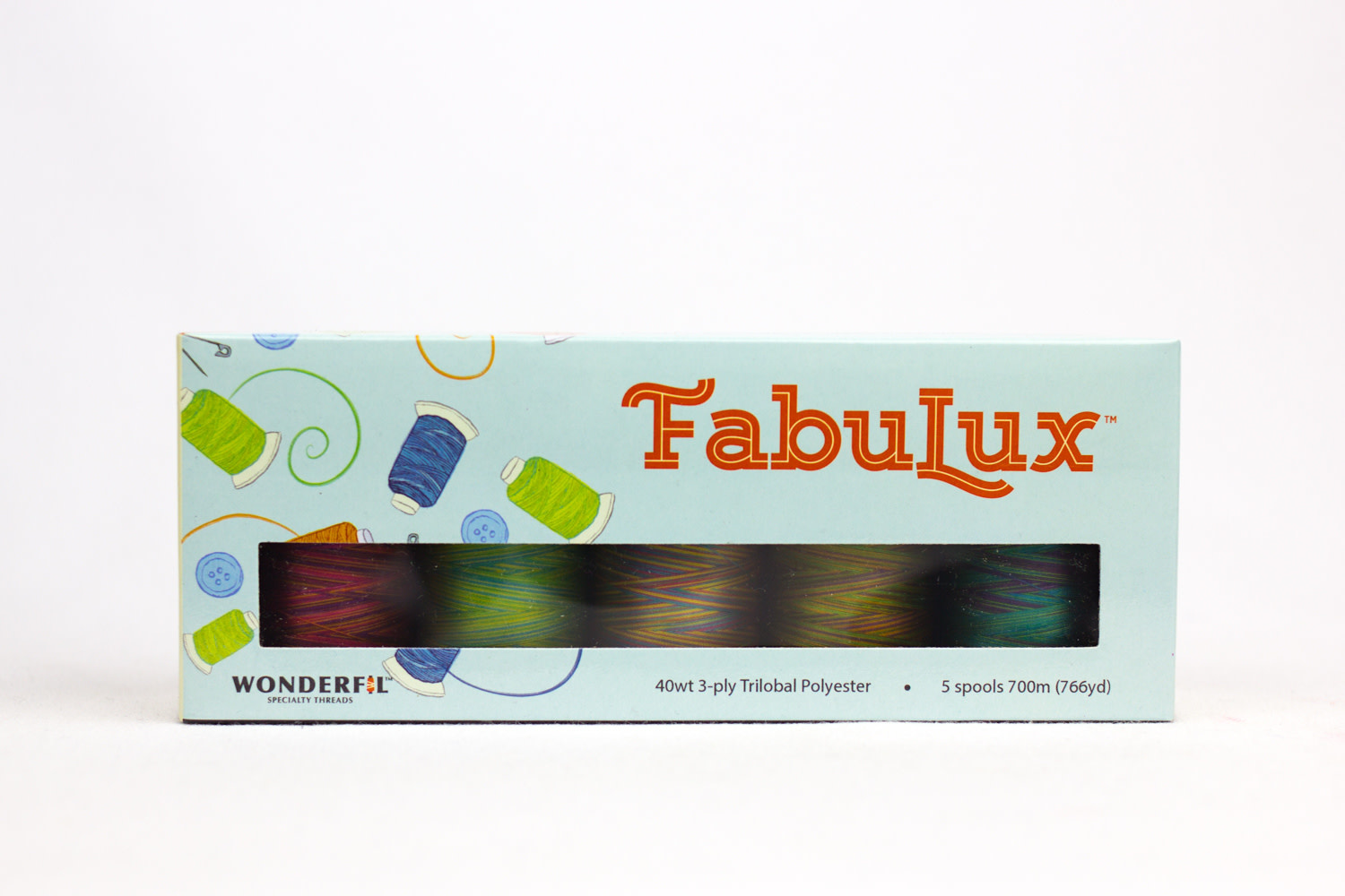WonderFil FabuLux Fabulux Thread Pack 08 700m (5 spools)