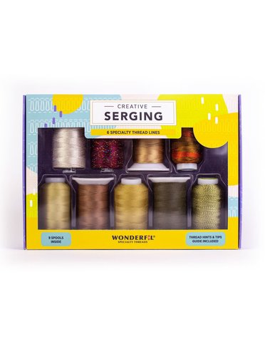 WonderFil Fabulous Serging Thread Pack 01 (9 spools)