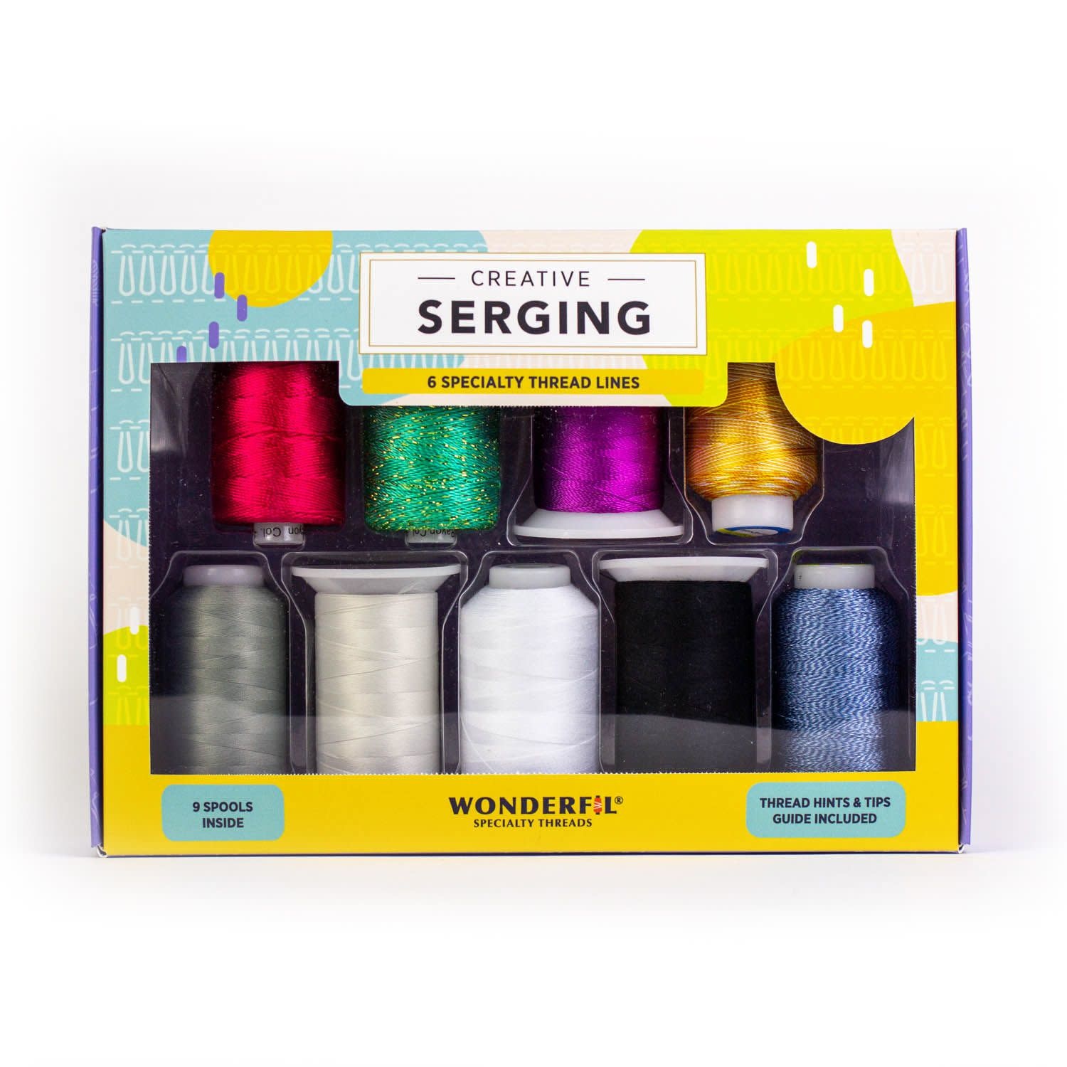 WonderFil Fabulous Serging Thread Pack 02 (9 spools)