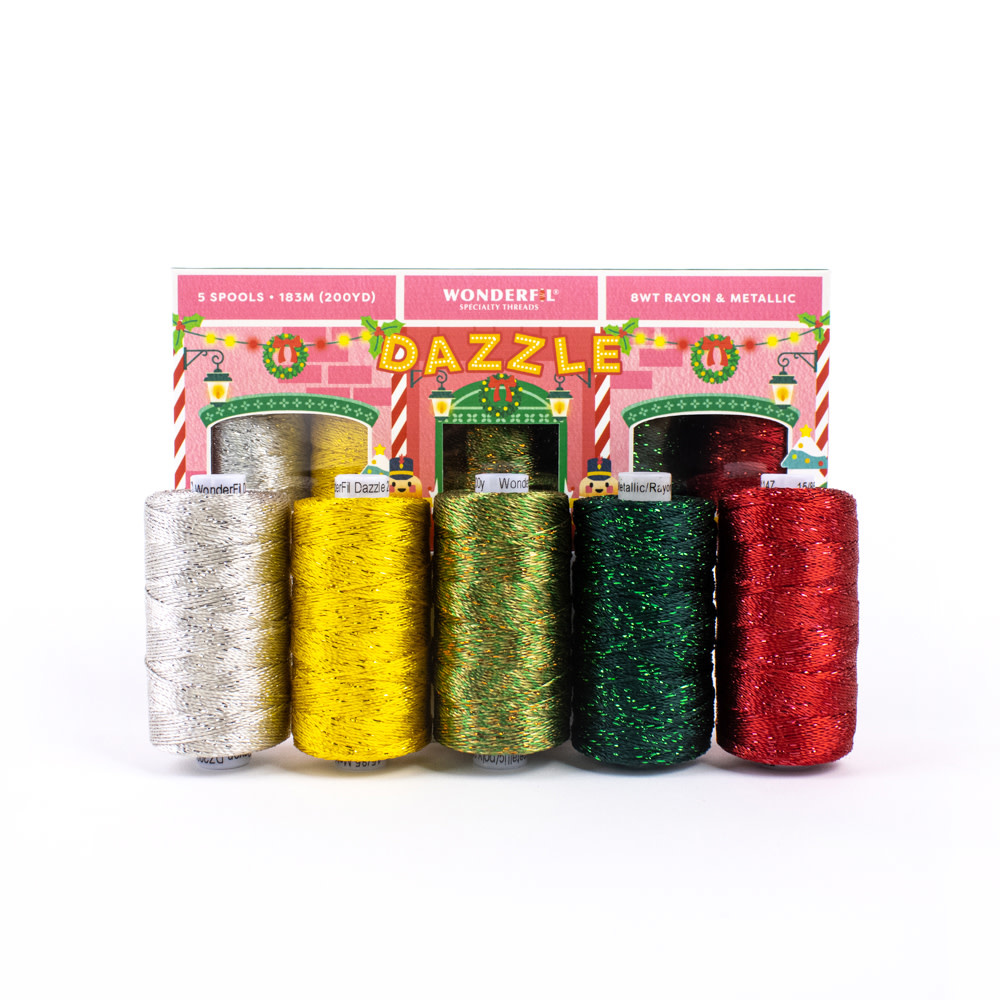 WonderFil Dazzle Dazzle Christmass Thread Pack 01 183m (5 spools)