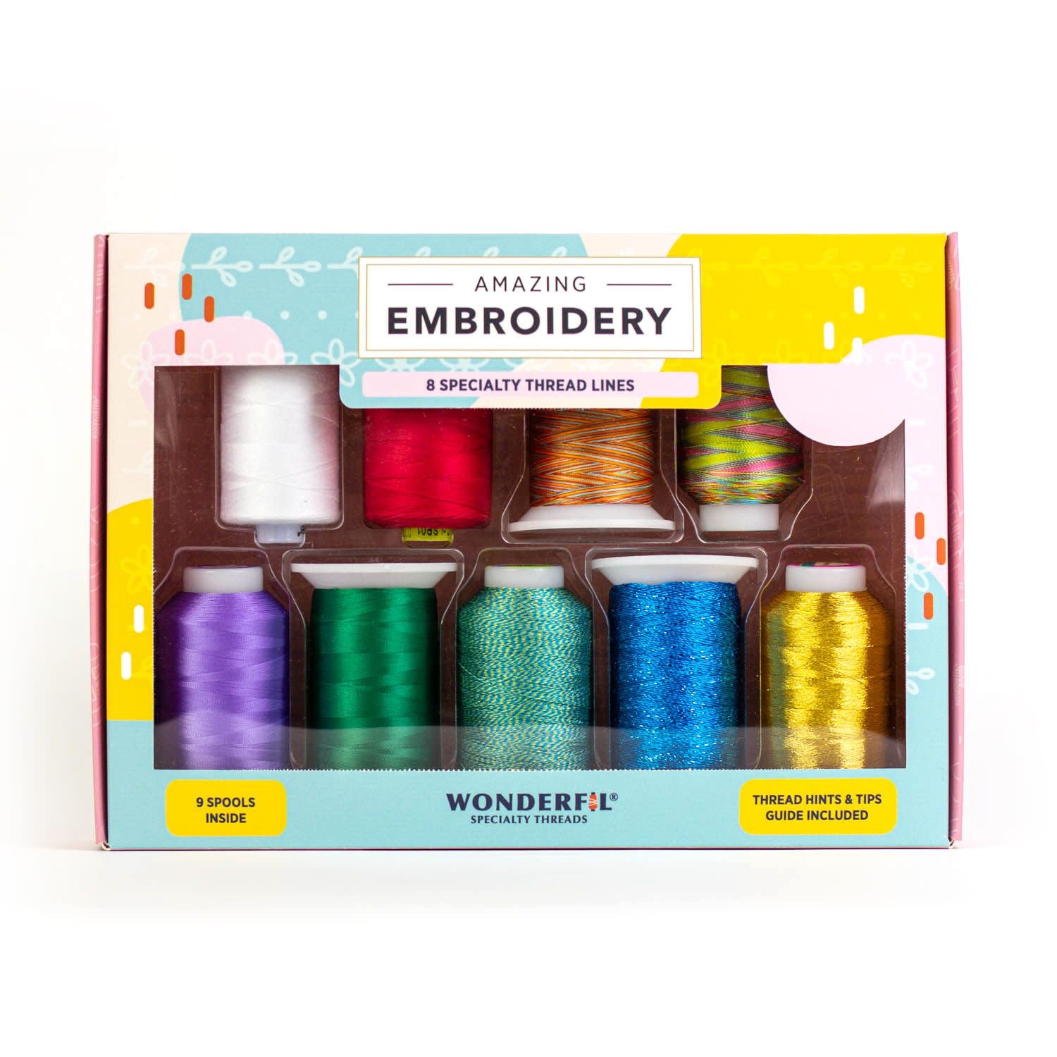 WonderFil Ensemble fils Fabuleuse Broderie 01 (9 Bobines)