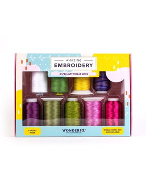 WonderFil Fabulous Embroidery Thread Pack 03 (9 spools)