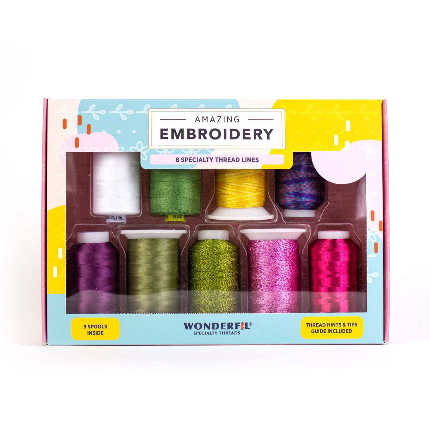 WonderFil Fabulous Embroidery Thread Pack 03 (9 spools)