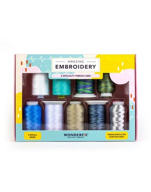 WonderFil Fabulous Embroidery Thread Pack 02 (9 spools)