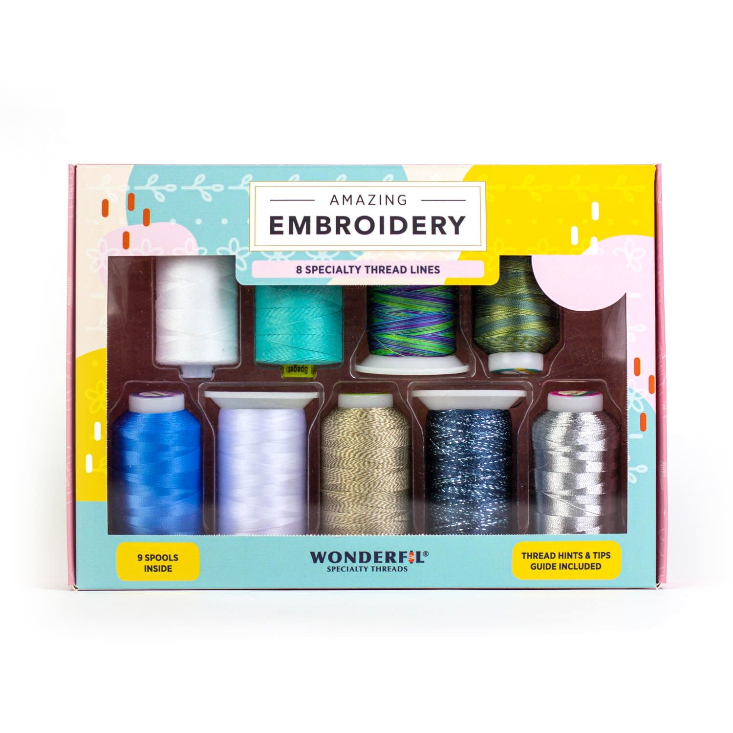 WonderFil Fabulous Embroidery Thread Pack 02 (9 Bobbins)