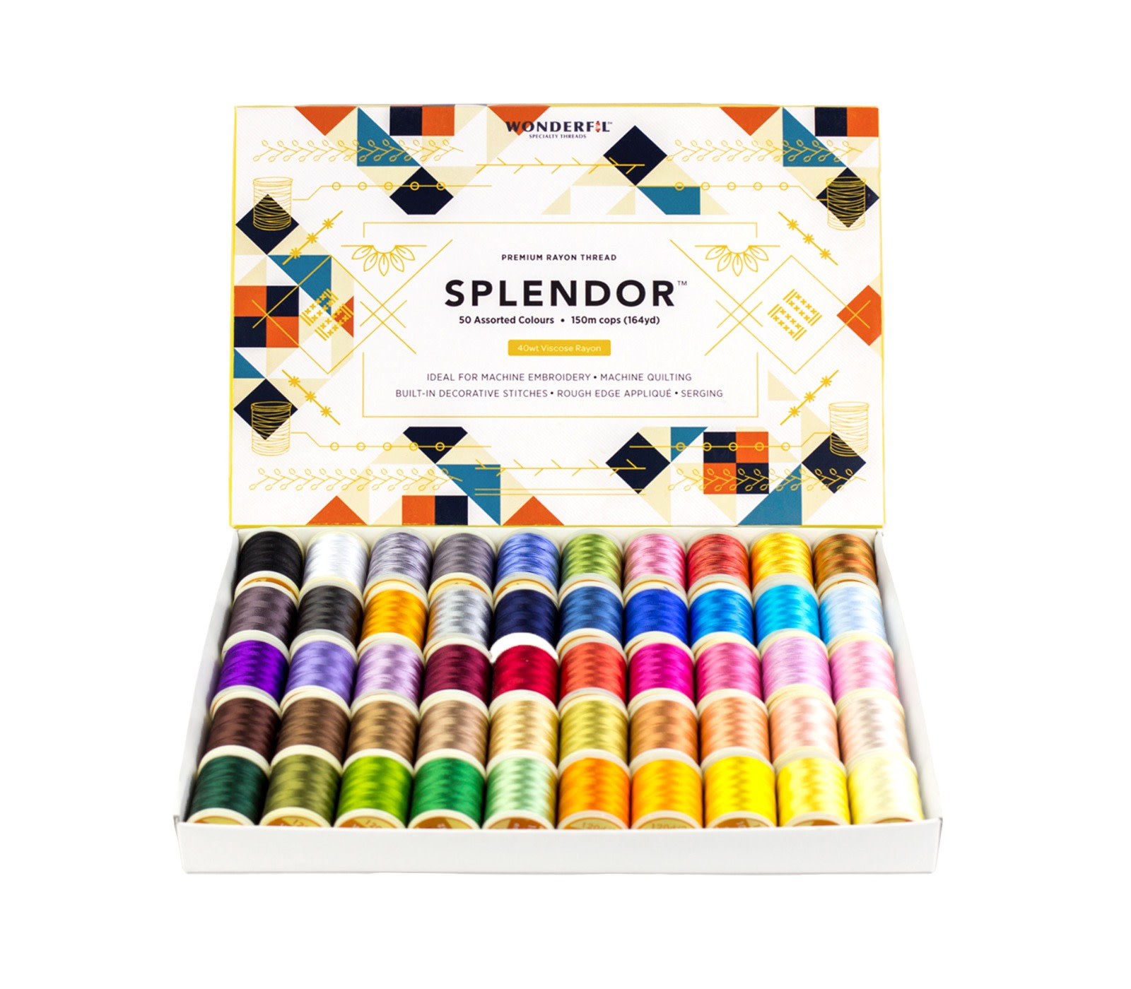 WonderFil Splendor Splendor Assorted Thread Pack 150m (50 spools)