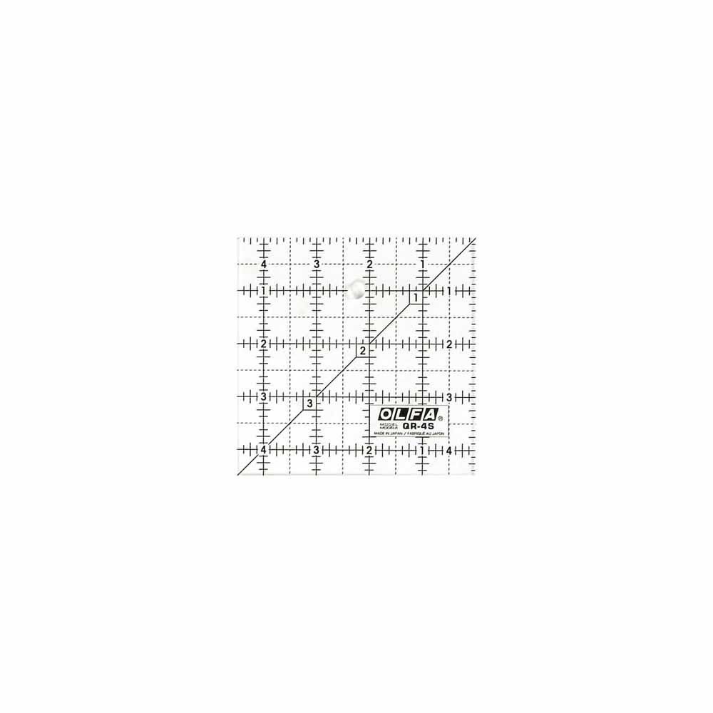 Olfa Olfa QR-4S - 41⁄2″ square frosted acrylic ruler