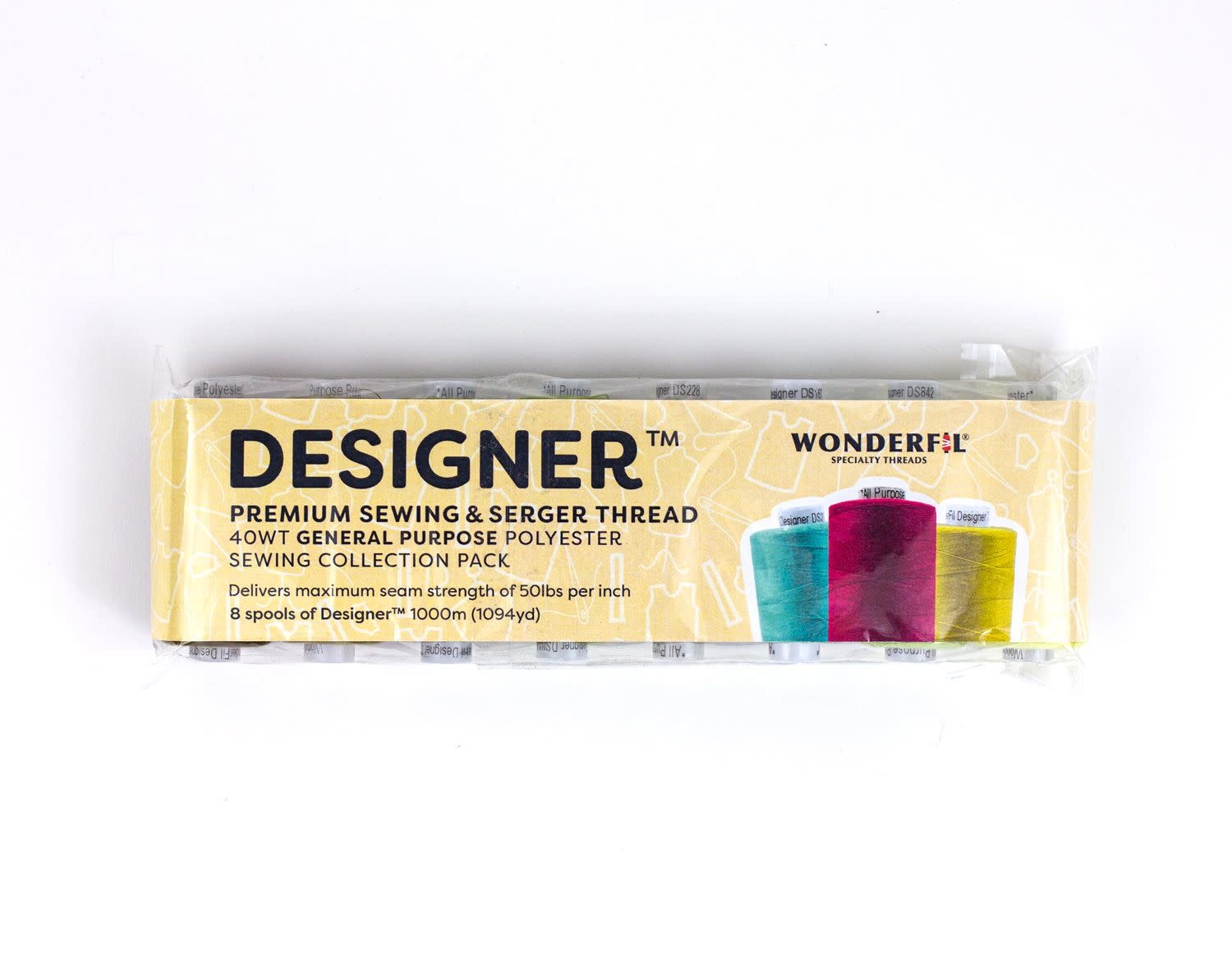 WonderFil Designer Designer Sewing Thread Pack 02 1000m (8 spools)